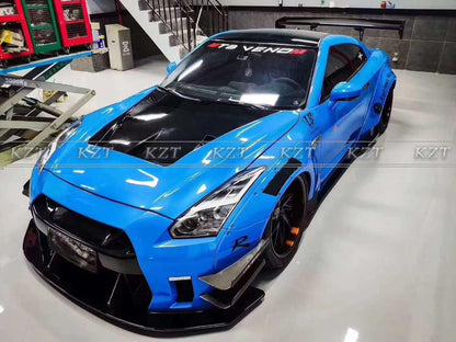 For R35 GTR 17 For Nissan + LIB Style Body Kits Fiber Glass (item as shown in pic) Kazento Carbon Parts 车身侧板 R35-BODY-LLB-FRP