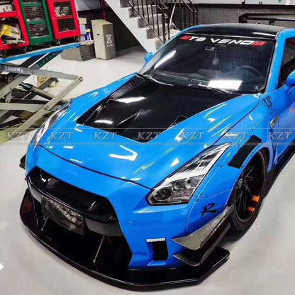For R35 GTR 17 For Nissan + LIB Style Body Kits Fiber Glass (item as shown in pic) Kazento Carbon Parts 车身侧板 R35-BODY-LLB-FRP