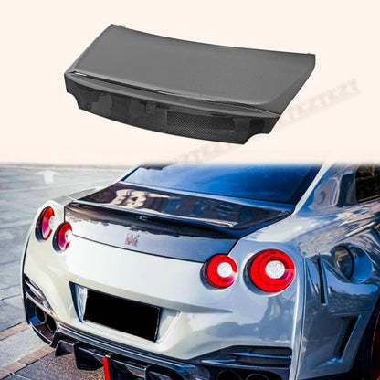 For R35 Gtr As Type For Nissan Rear Trunk Carbon Fiber Kazento Carbon Parts 车身侧板 R35-TRUNK-AS-CF