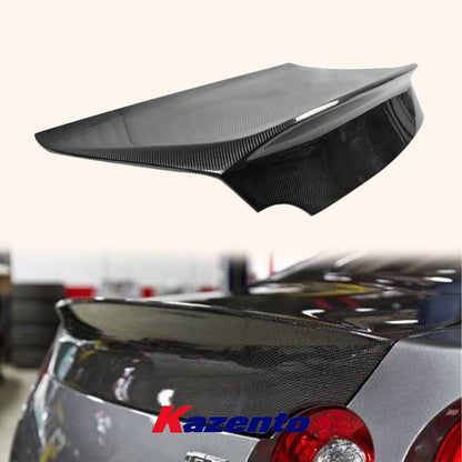 For R35 Gtr Do Style For Nissan Rear Trunk Carbon Fiber