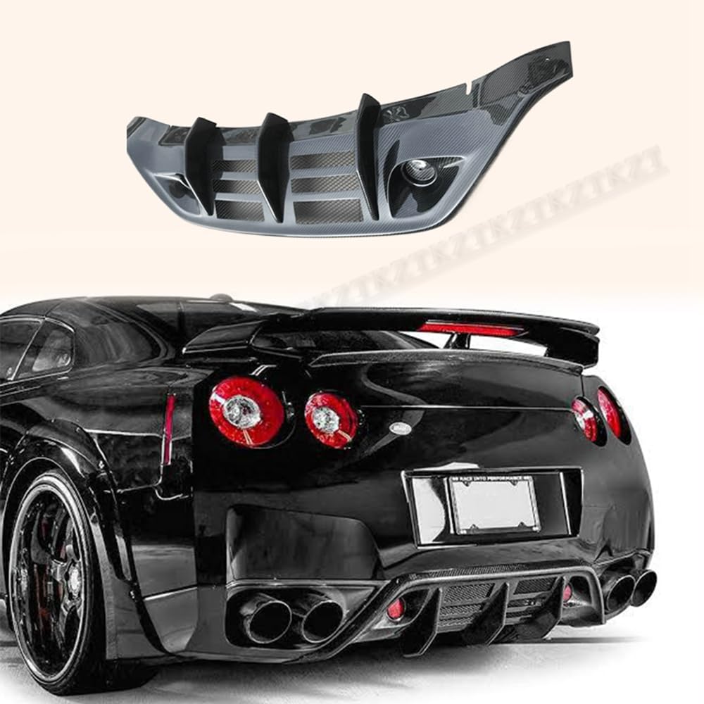 For R35 Type Z For Nissan Rear Under Diffuser Carbon Fiber Kazento Carbon Parts 车身侧板 R35-DIF-TYPEZ-CF