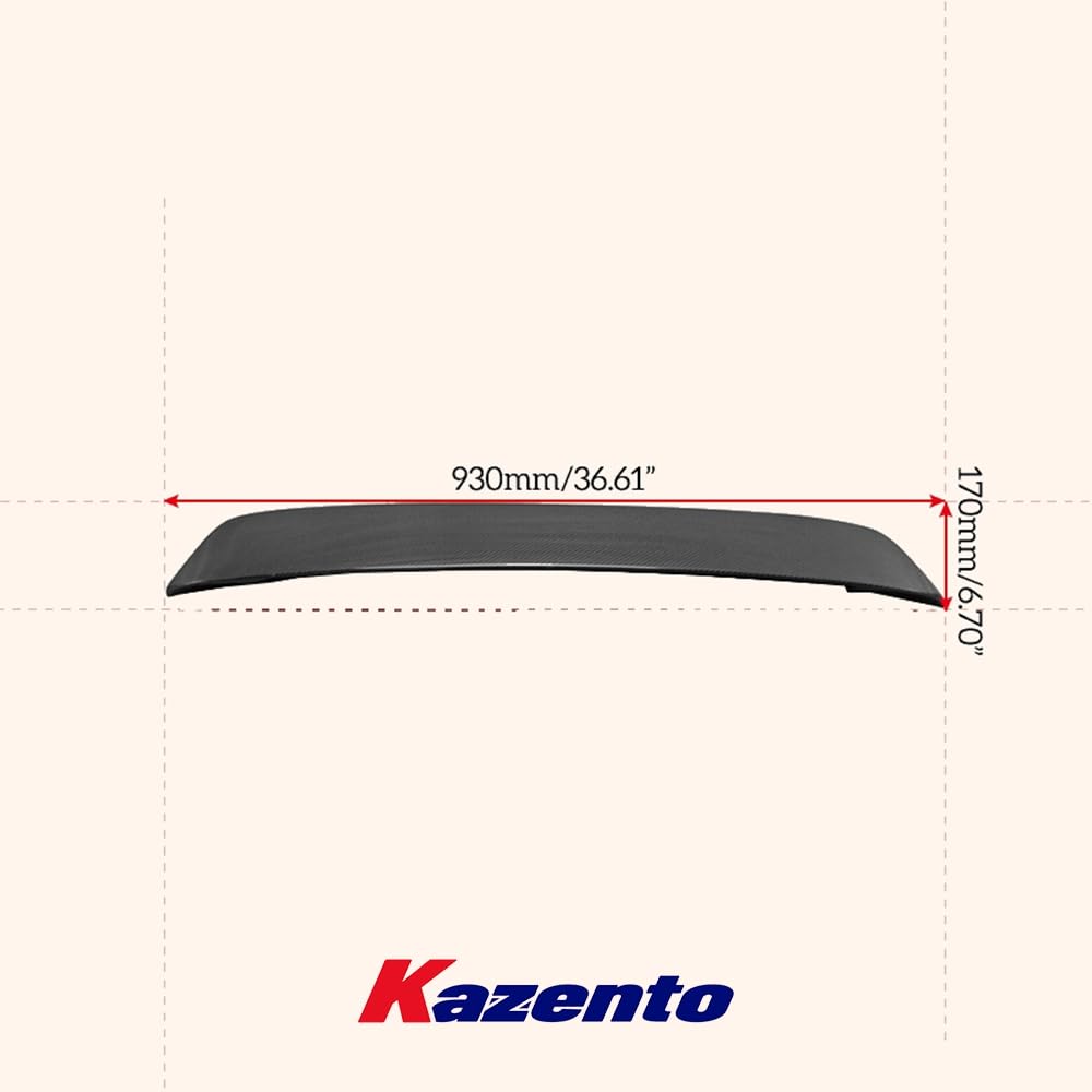 For R56 Mini Cooper S Lb Rear Roof Spoiler Wing (3 Door Hatch Only) Carbon Fiber Car Body Parts Kits Kazento Carbon Parts 车身侧板 R56-RS-RF-LB-2D-CF