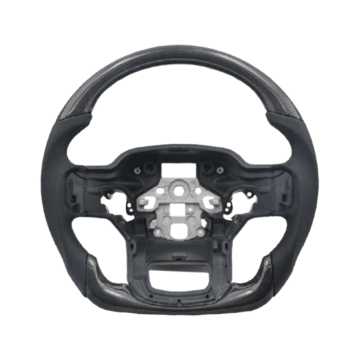 For Range Rover Sport 2014-22 Carbon Fiber D Style Steering Wheel Replacement Kazento Carbon Parts Carbon Fiber RANGE14-STEERING-D-CF