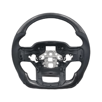 For Range Rover Sport 2014-22 Carbon Fiber D Style Steering Wheel Replacement Kazento Carbon Parts Carbon Fiber RANGE14-STEERING-D-CF