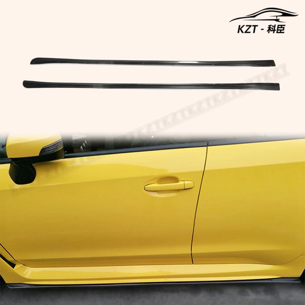 For Subaru 14-18 Impreza Wrx Vab Vaf Bottom Line Side Skirt Rocker Panels Side Part Carbon Fiber Body Kit Replacement
