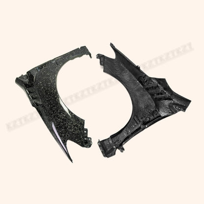 For Subaru 14-18 Impreza Wrx Vab Vaf Levorg Vmg/Vm4 Sti Dam Style Front Over Fender +8Mm Carbon Fiber Forged Looks