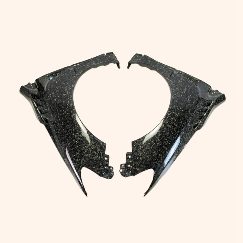 For Subaru 14-18 Impreza Wrx Vab Vaf Levorg Vmg/Vm4 Sti Dam Style Front Over Fender +8Mm Carbon Fiber Forged Looks