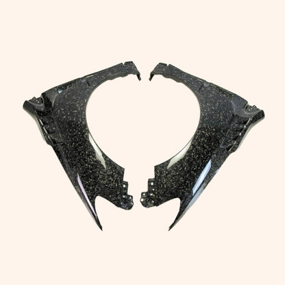 For Subaru 14-18 Impreza Wrx Vab Vaf Levorg Vmg/Vm4 Sti Dam Style Front Over Fender +8Mm Carbon Fiber Forged Looks