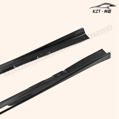 for Subaru 14-18 WRX Sti S4 Vab Vaf Vrsa1 Style Side Skirt Extension Rocker Panels Side Part Carbon Fiber Body Kit Replacement Kazento Carbon Parts 车身侧板 VAB-SSX-VRS-18-CF