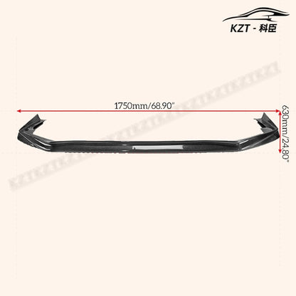 for Subaru 18 Onwards WRX Sti S4 Vab Vaf Vrsa1 Style Front Bumper Lip (Facelifted) Chin Splitter Spoiler Carbon Fiber Body Kits Kazento Carbon Parts 车身侧板 VAB-FL-VRS-19-A-CF