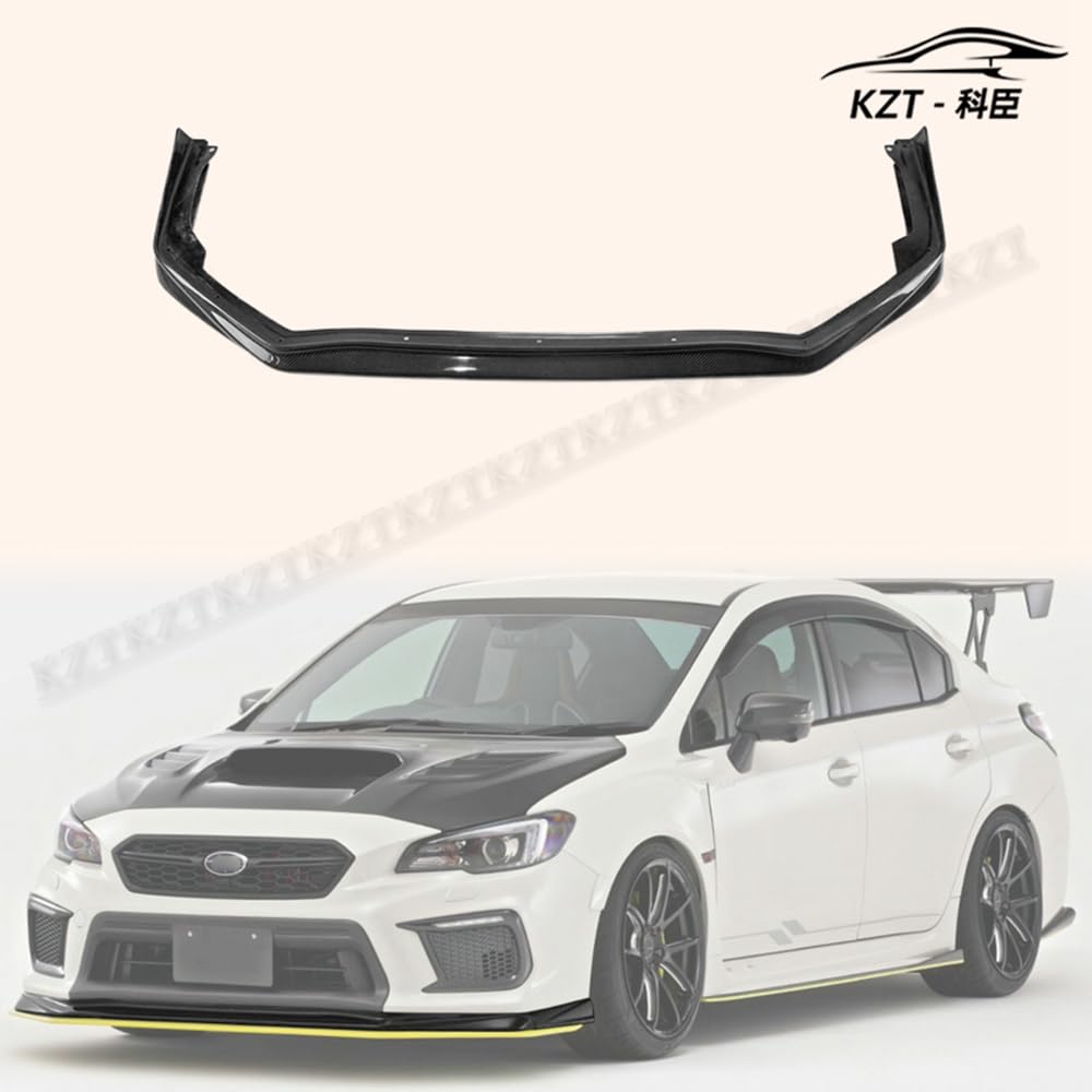 for Subaru 18 Onwards WRX Sti S4 Vab Vaf Vrsa1 Style Front Bumper Lip (Facelifted) Chin Splitter Spoiler Carbon Fiber Body Kits Kazento Carbon Parts 车身侧板 VAB-FL-VRS-19-A-CF
