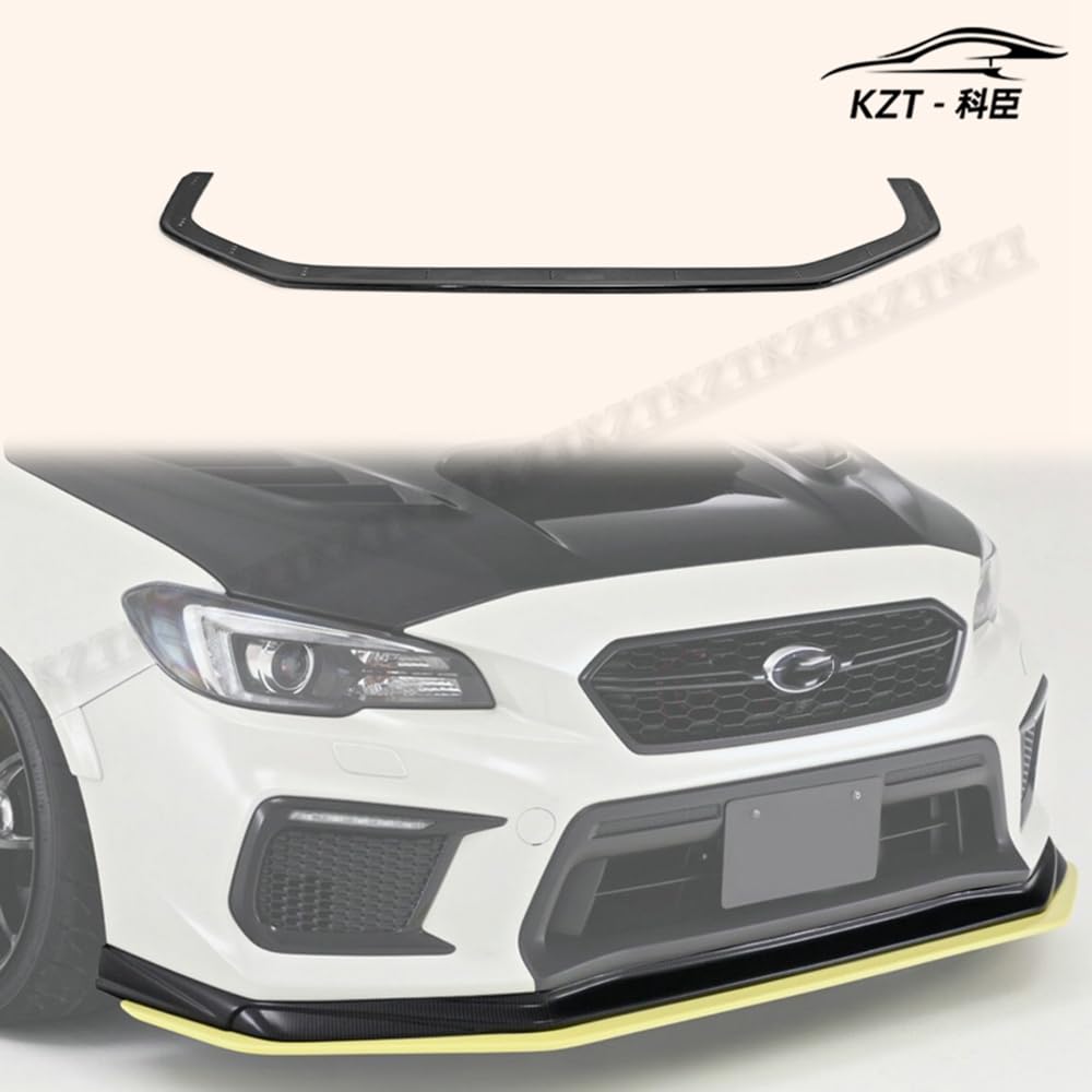 for Subaru 18 Onwards WRX Sti S4 Vab Vaf Vrsa1 Style Front Bumper Lip (Facelifted) Chin Splitter Spoiler Fiber Glass Body Kits Kazento Carbon Parts 车身侧板 VAB-FL-VRS-19-B-FRP
