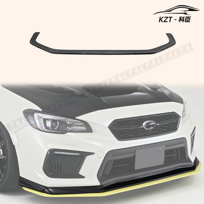 for Subaru 18 Onwards WRX Sti S4 Vab Vaf Vrsa1 Style Front Bumper Lip (Facelifted) Chin Splitter Spoiler Fiber Glass Body Kits Kazento Carbon Parts 车身侧板 VAB-FL-VRS-19-B-FRP