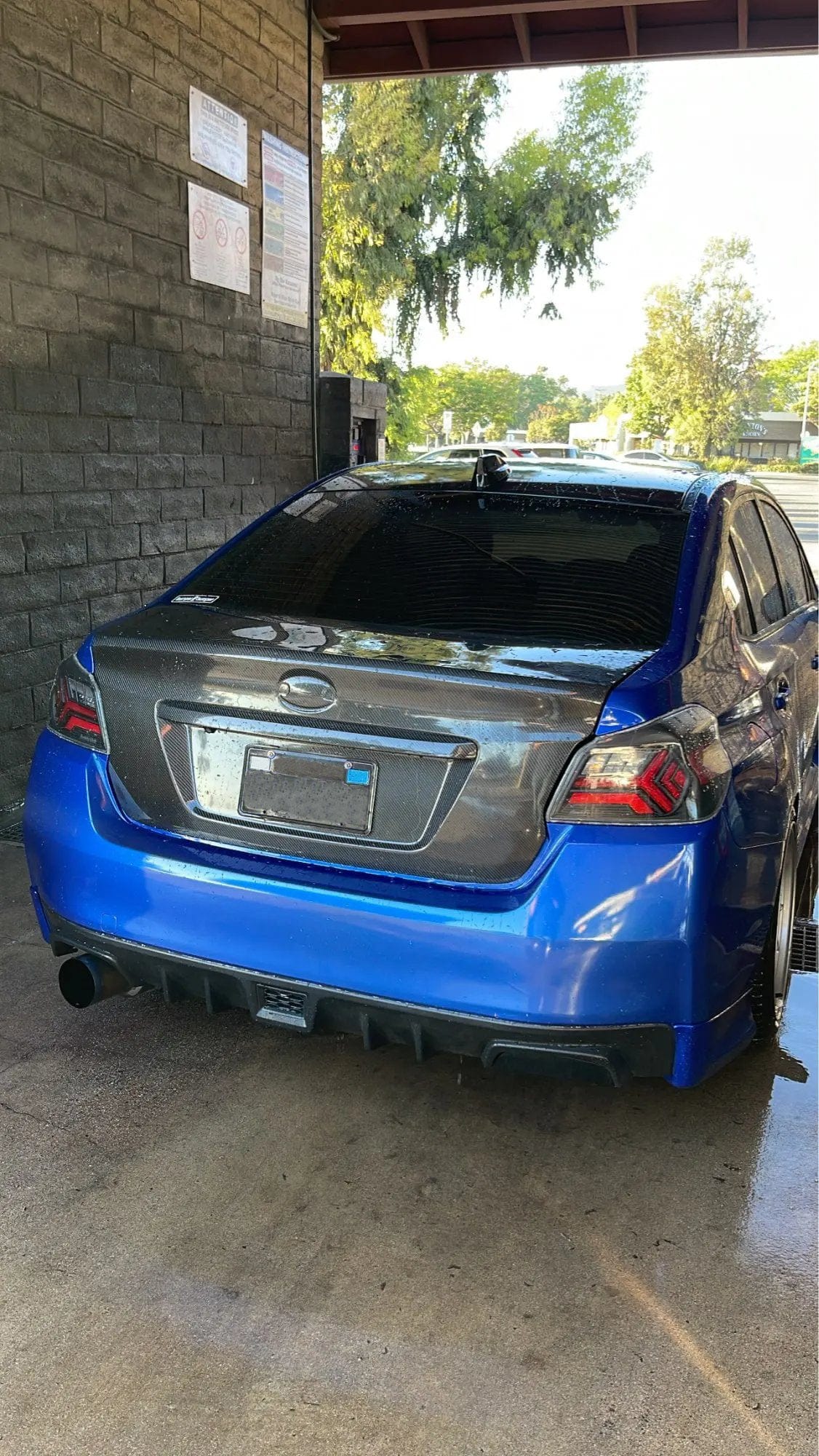 For SUBARU 2015-2021 Impreza WRX STI Trunk Lid Boot Carbon Fiber W/Trunk Garnish Kazento Carbon Parts 车身侧板 Carbon Fiber IM1520-TRUNK-OE-CF
