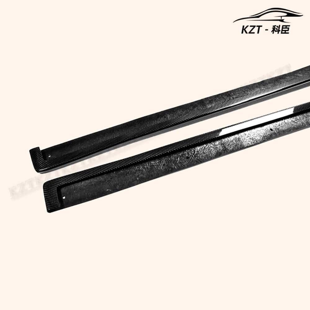 for Subaru Grb Gvb Cs Style Side Skirt(Type 2) Rocker Panels Side Part Carbon Fiber Body Kit Replacement Kazento Carbon Parts 车身侧板 GVB-SS-CHARGE-CF