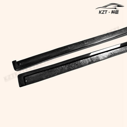 for Subaru Grb Gvb Cs Style Side Skirt(Type 2) Rocker Panels Side Part Carbon Fiber Body Kit Replacement Kazento Carbon Parts 车身侧板 GVB-SS-CHARGE-CF