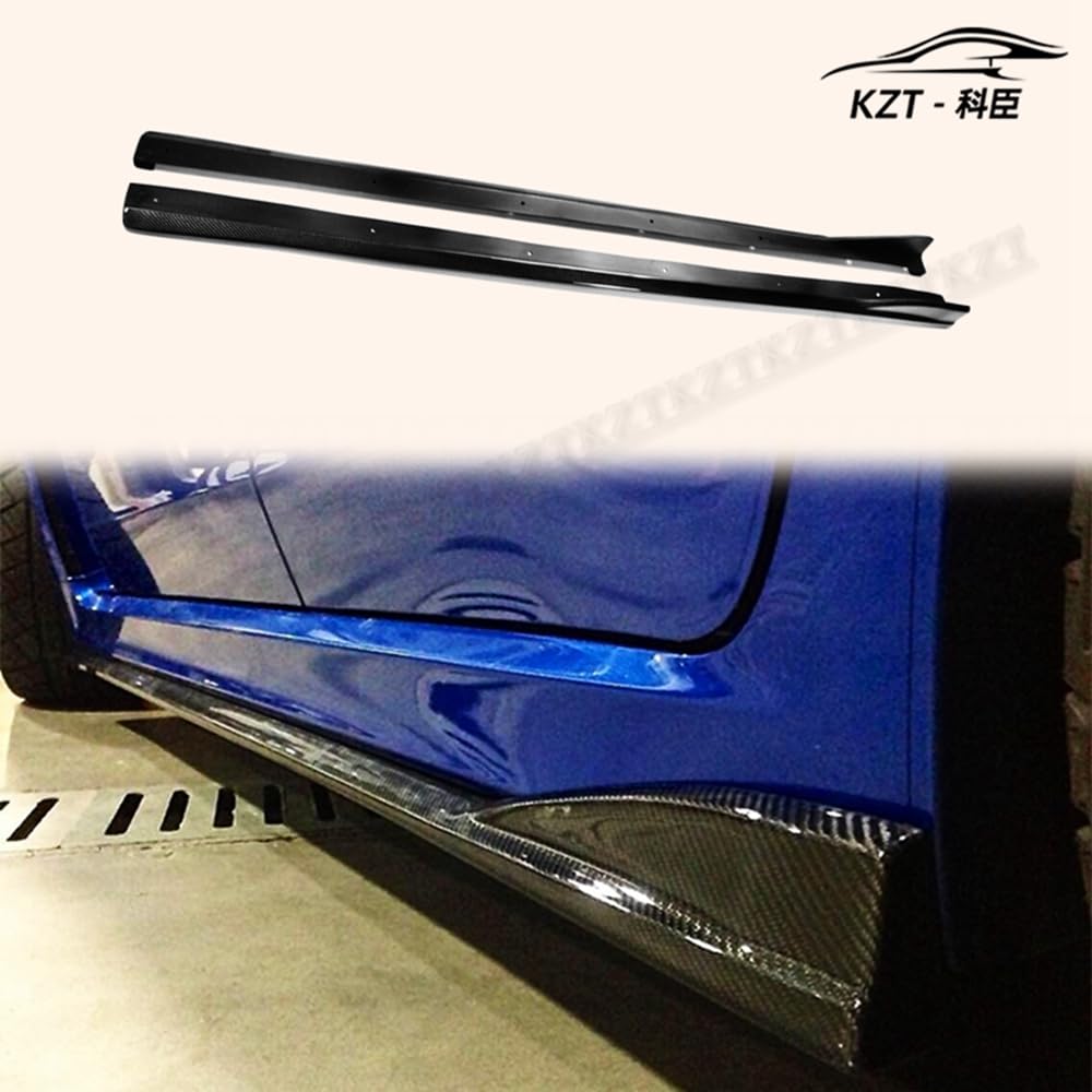 for Subaru Grb Gvb Cs Style Side Skirt(Type 2) Rocker Panels Side Part Carbon Fiber Body Kit Replacement Kazento Carbon Parts 车身侧板 GVB-SS-CHARGE-CF