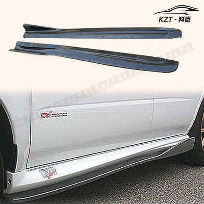 For Subaru Impreza 7 8 9 Chargespeed Bottom Line Side Skirts Extension Rocker Panels Side Part Carbon Fiber Body Kit Replacement Kazento Carbon Parts 车身侧板 GDB-SSX-CS-CF