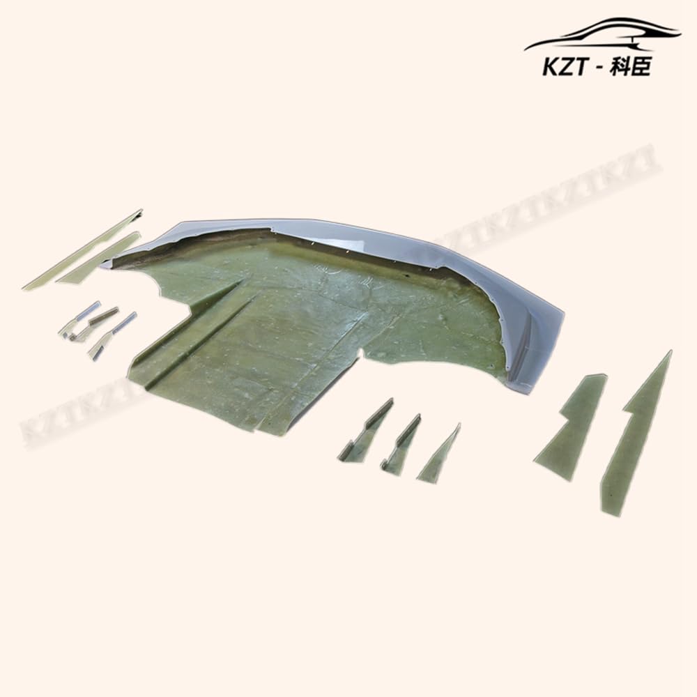 For Subaru Impreza 9 Gen Gdb F Vtxc Style Wide Front Splitter With Diffuser, 6 Bottom Fins & 4 Side Canard Fiber Glass Body Kits