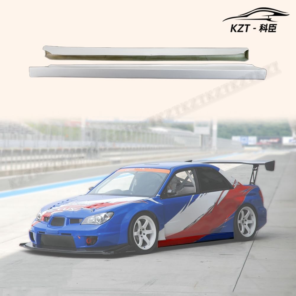 For Subaru Impreza 9 Gen Gdb F Vtxc Style Wide Side Skirt Rocker Panels Side Part Fiber Glass Body Kit Replacement Kazento Carbon Parts 车身侧板 GDB-SS-VTXC-FRP