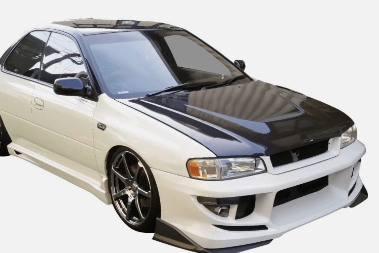 For Subaru Impreza GC WRX STI TF Style Front Vented Hood 1998-2000