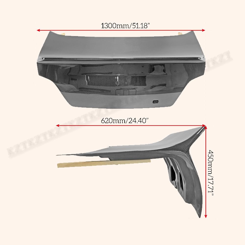For Subaru Impreza Gda Gdb Gdc Epa Type Rear Duckbill Trunk Carbon Fiber