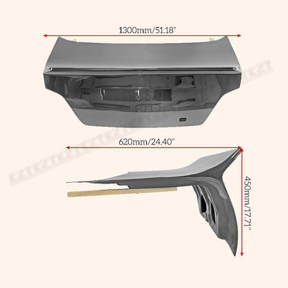 For Subaru Impreza Gda Gdb Gdc Epa Type Rear Duckbill Trunk Carbon Fiber