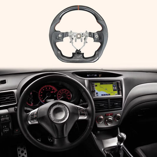 For Subaru Impreza WRX STI GR GE 08-14 Carbon D Style Steering Wheel Replacement
