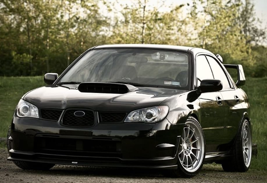 For SUBARU WRX STI GDB V9 KZA Style Front Vented Hood 2006-2007