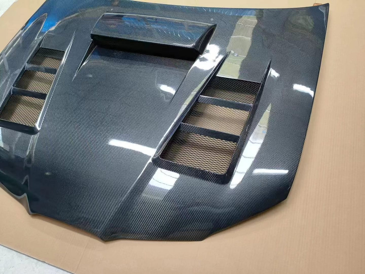 For SUBARU WRX STI GDB V9 KZA Style Front Vented Hood 2006-2007