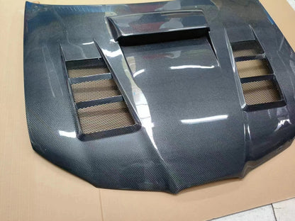 For SUBARU WRX STI GDB V9 KZA Style Front Vented Hood 2006-2007