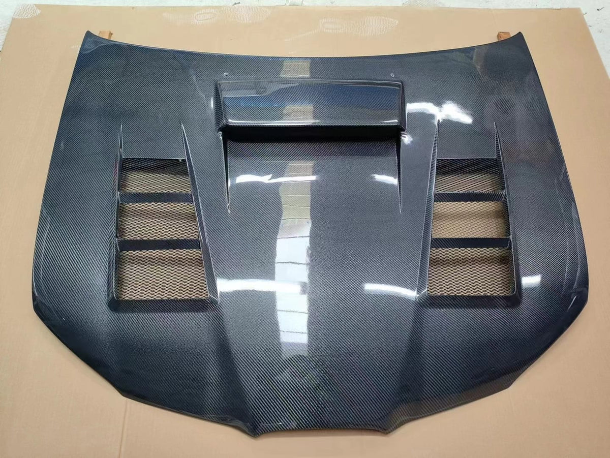For SUBARU WRX STI GDB V9 KZA Style Front Vented Hood 2006-2007