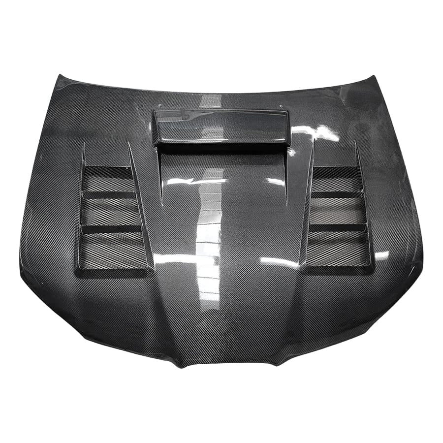For SUBARU WRX STI GDB V9 KZA Style Front Vented Hood 2006-2007