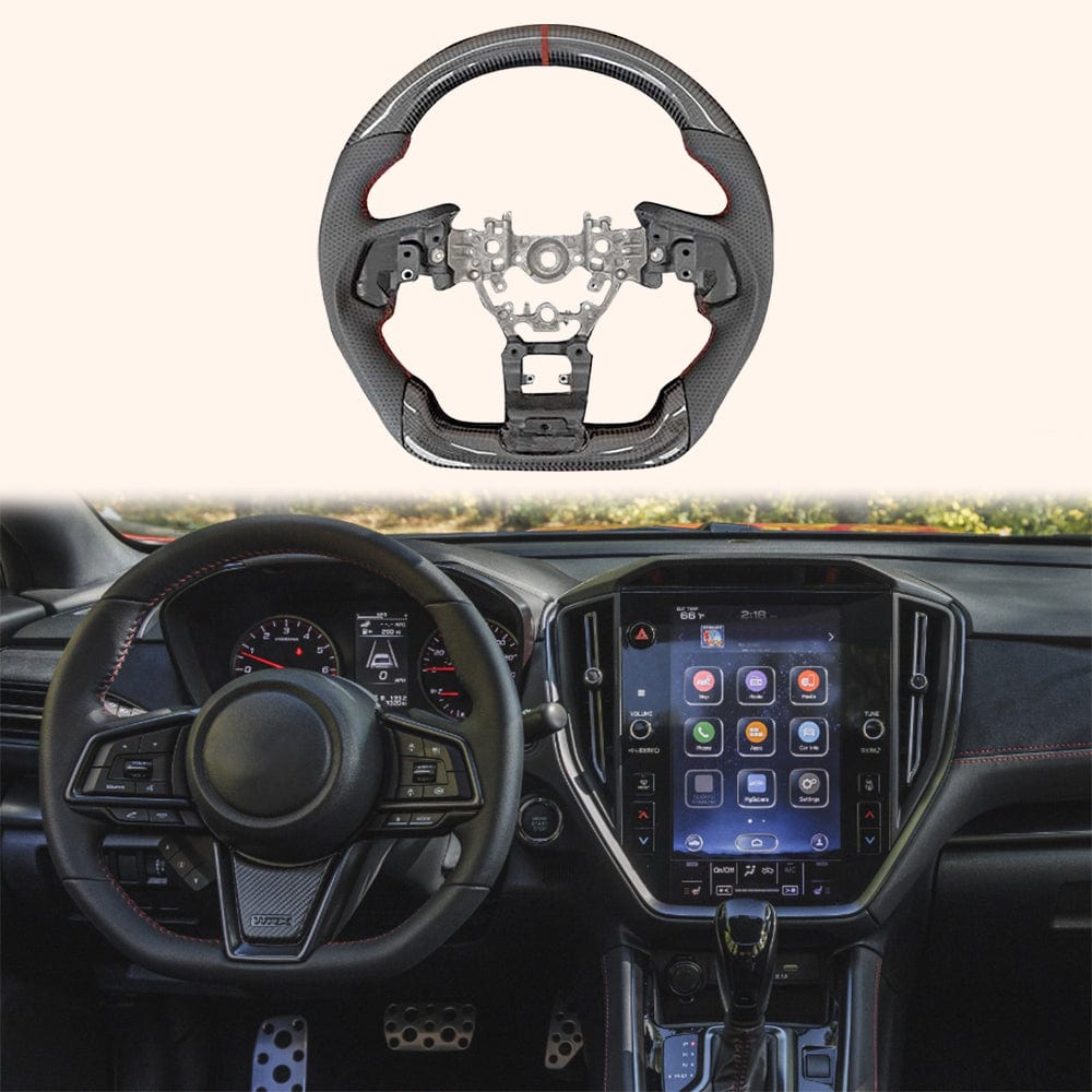 For Subaru WRX STI S4 VB 21-24 Carbon D Style Steering Wheel Replacement