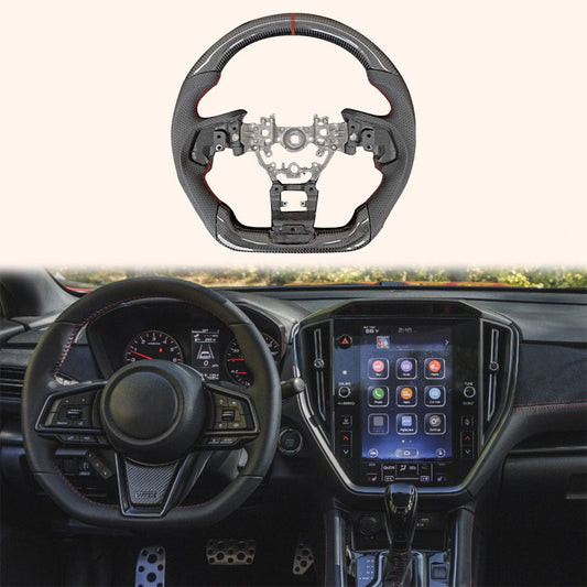 For Subaru WRX STI S4 VB 21-24 Carbon D Style Steering Wheel Replacement