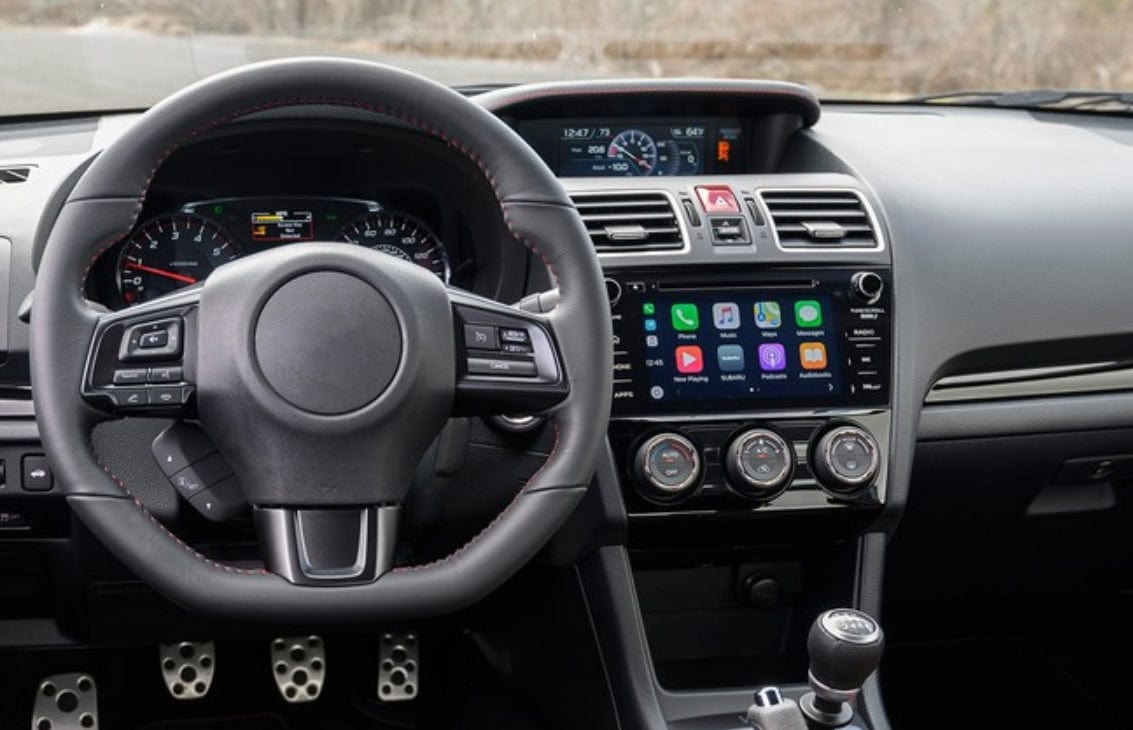 For Subaru WRX STI VA Sedan 2015-21 Carbon D Style Steering Wheel Replacement