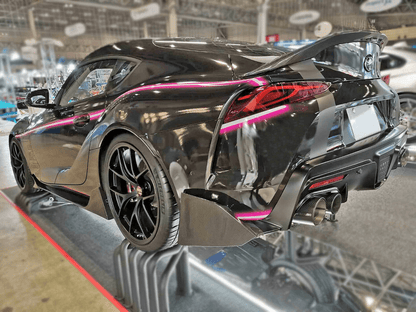 For Toyota 19+ Supra A90 T Type Double Side Carbon Fiber Rear Spats Pair