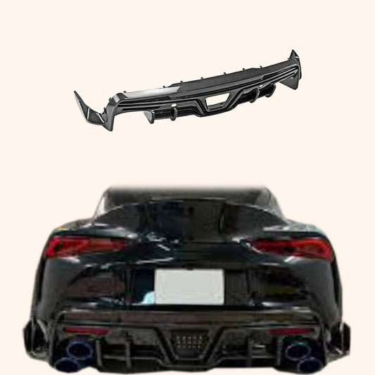 For Toyota 19+ Supra A90 TMS Type Carbon Fiber Body Kit Rear Under Diffuser Lip Kazento Carbon Parts Carbon Fiber SUPRA19-DIF-TMS-CF