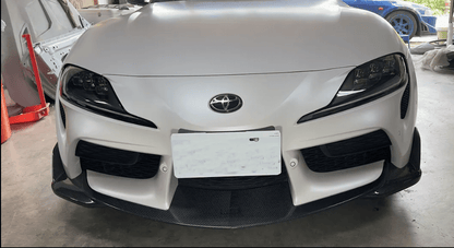 For Toyota 19+ Supra A90 TMS Type Carbon Fiber Front Bumper Lip Body Kit Kazento Carbon Parts Carbon Fiber SUPRA19-FL-TMS-CF