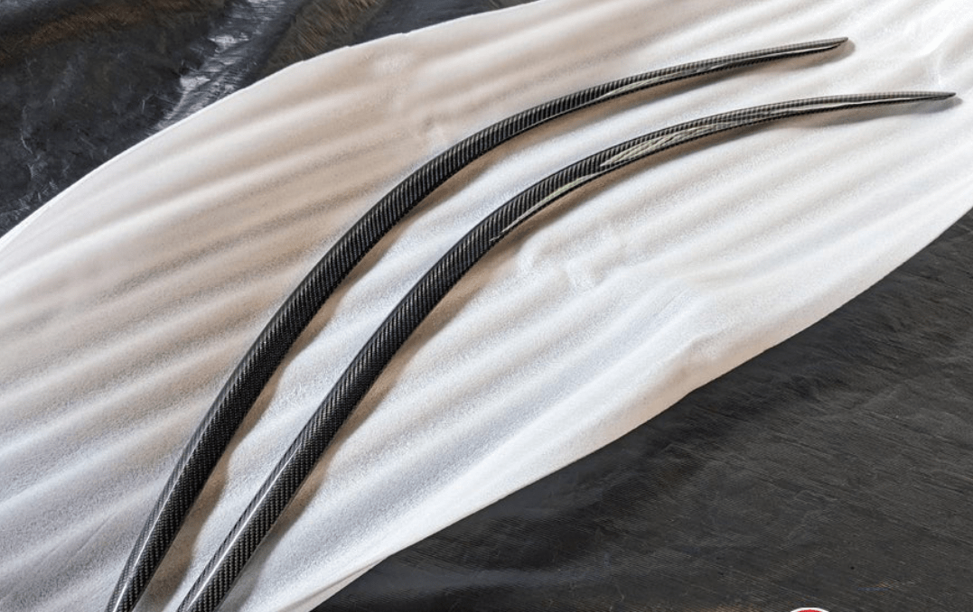 For Toyota 93-98 Supra JZA80 KZ Style Carbon Fiber Wind Trim Visor Deflector Kazento Carbon Parts Carbon Fiber SUPRA-DEF-CF