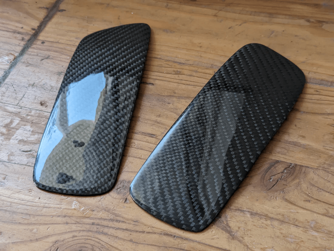 For Toyota 93-98 Supra MK4 JZA80 TR Style Carbon Fiber Rear Spoiler End Cap Kazento Carbon Parts Carbon Fiber SUPRA-END-CF