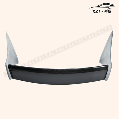 For Toyota 93-98 Supra MK4 JZA80 TR-Style Rear spoiler Partial Carbon Fiber(Blade+Caps) Car Body Parts Kits Kazento Carbon Parts 车身侧板 SUPRA-RS-TRD-PCF1