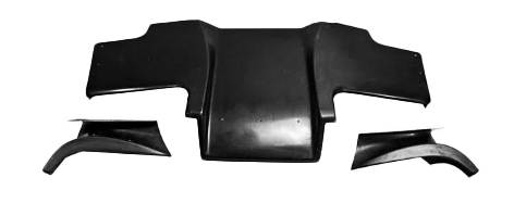 For Toyota 93-98 Supra MK4 JZA80 TS Style Fiberglass Unpaint Rear Under Diffuser