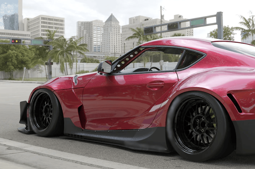 For Toyota GR Supra A90 A91 RB Style Side Skirts 2019-2024