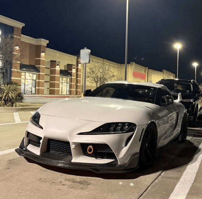 For Toyota GR Supra MK5 A90 A91 SB Style Front Bumper Lip 2019-2024