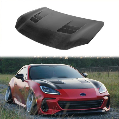 For Toyota GR86 ZN8 BRZ ZD8 2Dr TS2 Style Front Vented Hood 2021-2024