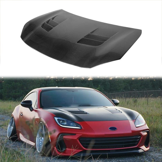 For Toyota GR86 ZN8 BRZ ZD8 2Dr TS2 Style Front Vented Hood 2021-2024
