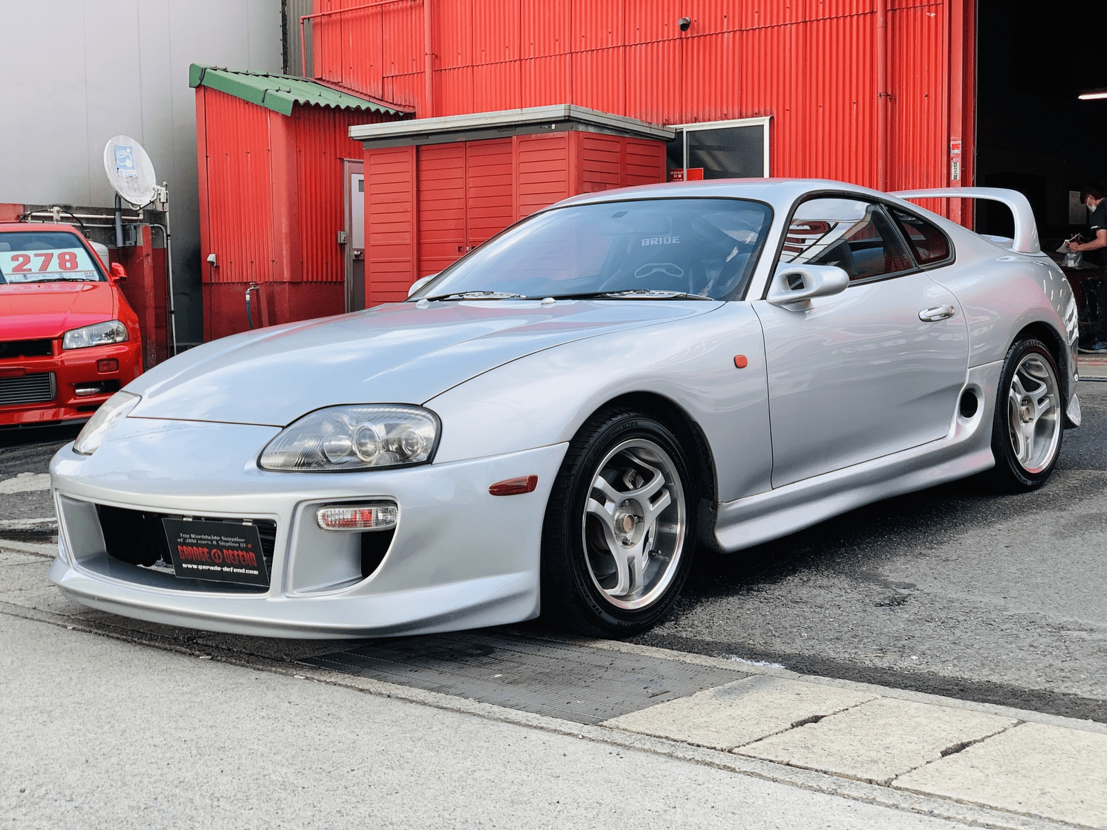 For Toyota Supra JZA80 KZ Style Carbon Aero Mirrors (Left Hand Drive Vehicle) Kazento Carbon Parts Carbon Fiber SUPRA-MC-TI-GND-L-CF