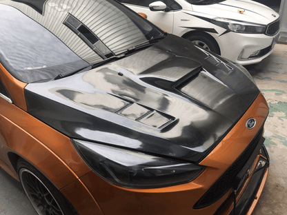 Ford Focus ST WRC Style Vented Hood Bonnet 2015-2018