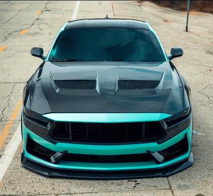 Ford Mustang 2024 7th Gen S650 Muscle Pony Car GD Style Carbon Hood Kazento Carbon Parts Bonnets/Hoods Carbon Fiber MUST24-HOOD-GD-CF